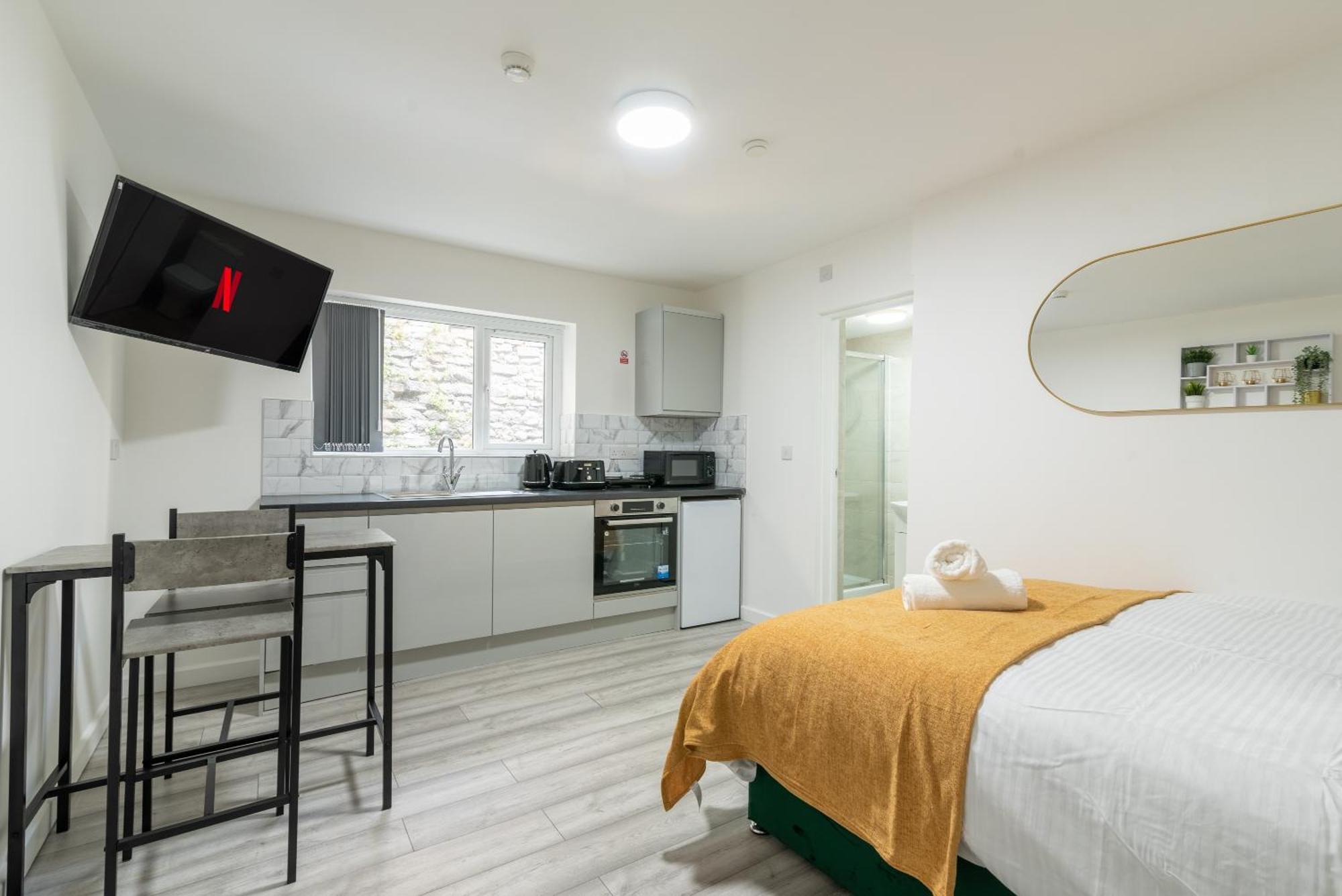 Cosy Cardiff Apartments - Garden Lounge المظهر الخارجي الصورة